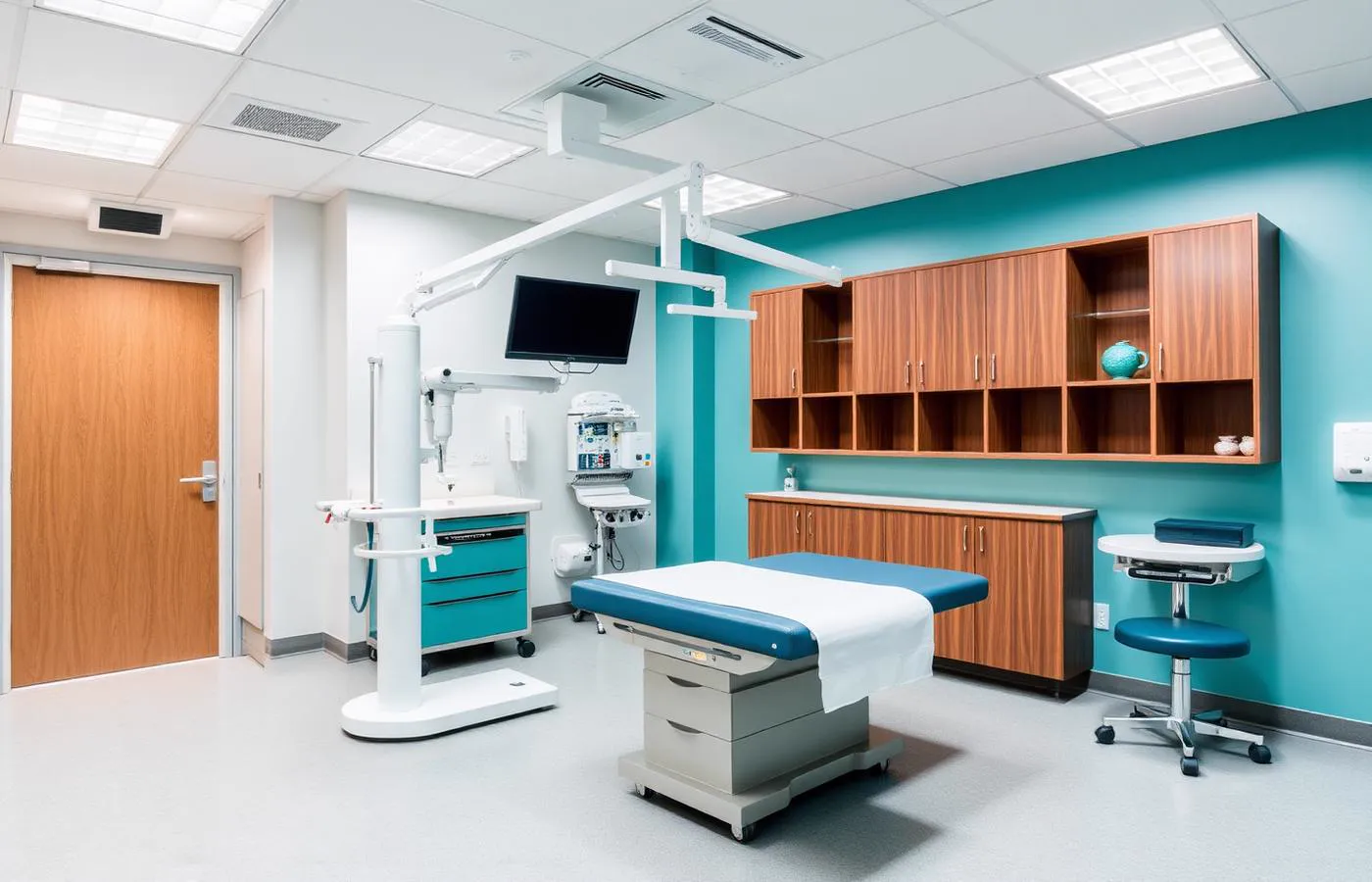 Modern daycare procedure room at Sadhna Pain and Spine Clinic